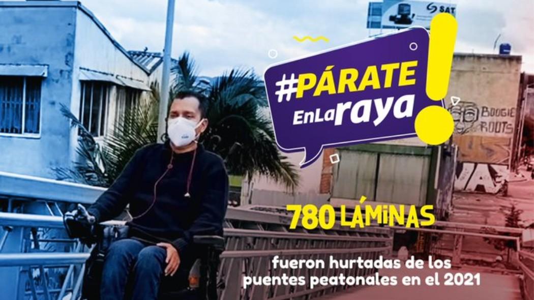 Bogotá: Cómo denunciar el robo de láminas de los puentes peatonales