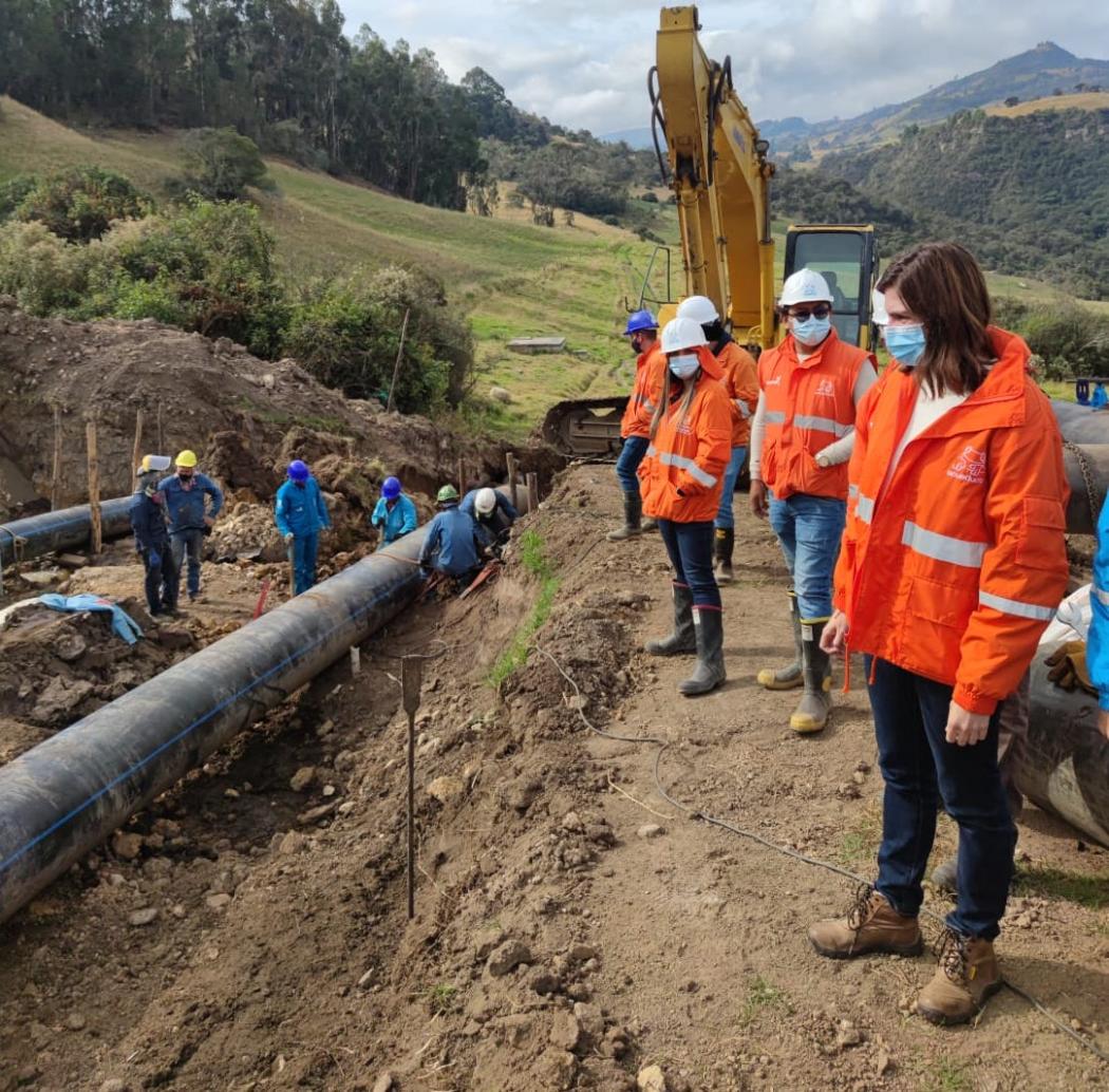 Acueducto realiza obras para aumentar abastecimiento de agua en Usme