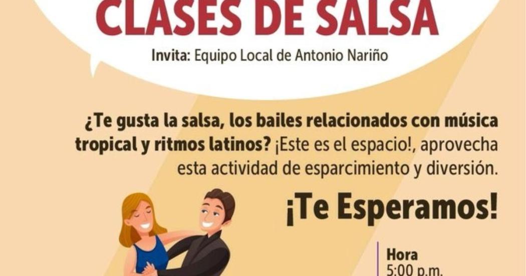 Dónde puedo aprender a bailar salsa gratis en Bogotá (Antonio Nariño)