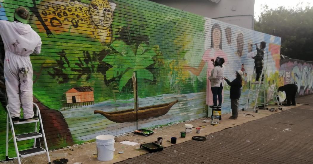 Víctimas de desplazamiento en Rafael Uribe Uribe tendrán un mural