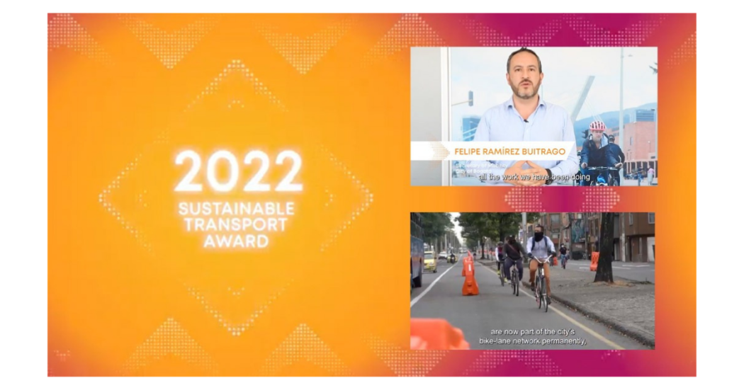 Bogotá receives international recognition for sustainable mobility