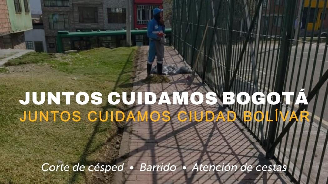 UAESP mejora alumbrado y hace labores de limpieza en Ciudad Bolívar 