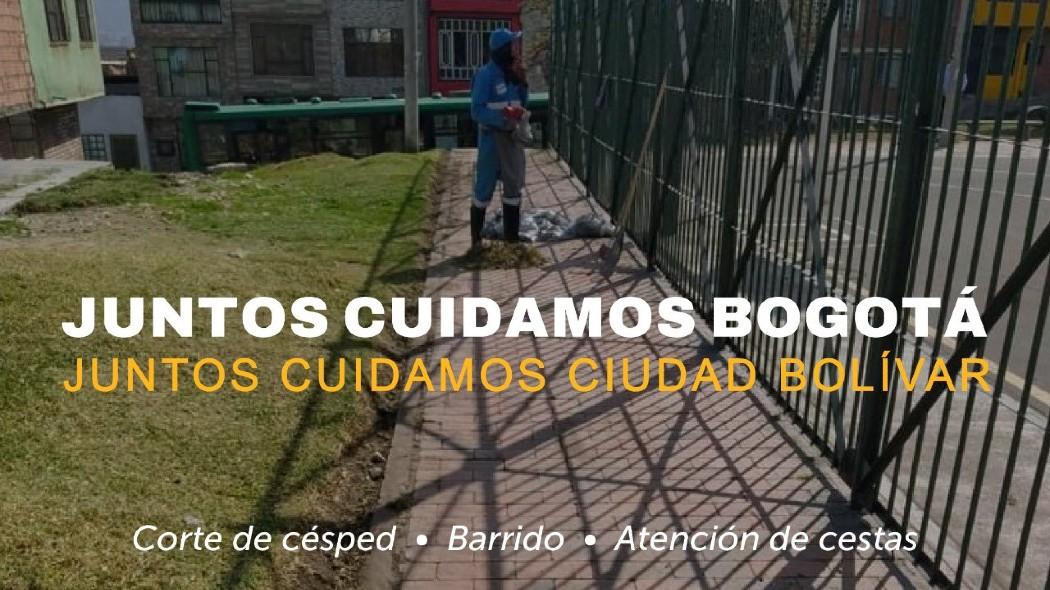 UAESP realiza labores de limpieza en localidad de Ciudad Bolívar 
