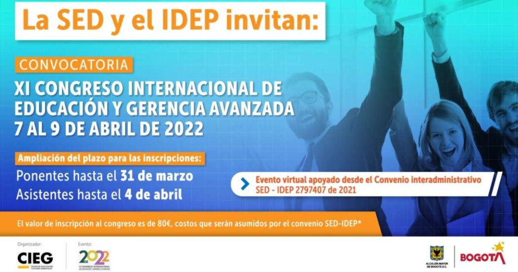 Convocatoria para congreso internacional para maestros de Bogotá 