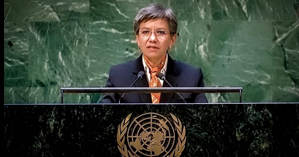 Discurso de la alcaldesa, Claudia López, en Asamblea General de la ONU