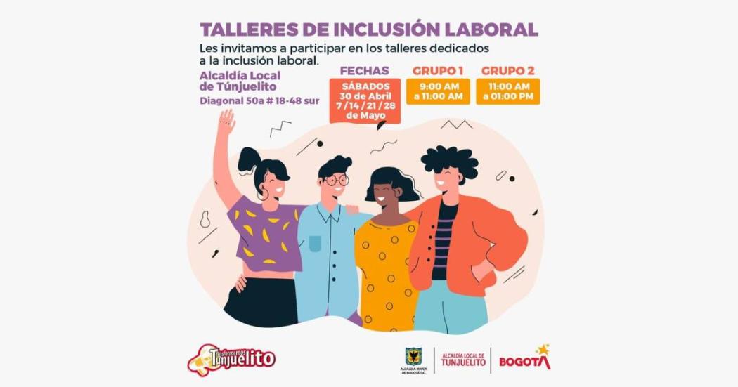 Talleres de inclusión laboral de la alcaldía local de Tunjuelito 
