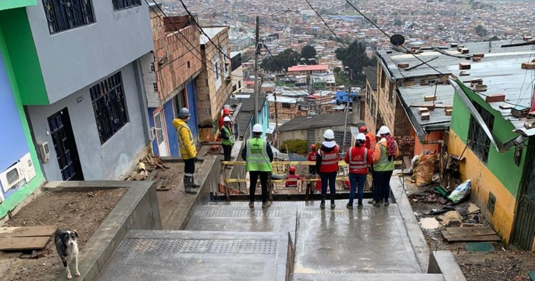 Obras de mejoramiento de barrios en San Cristóbal y Santa fe 