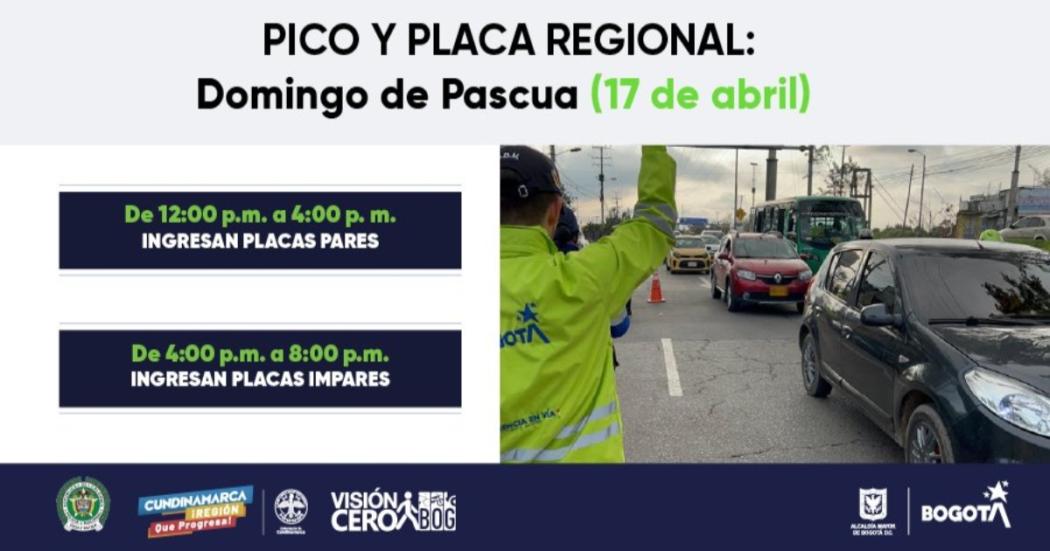 17 de abril: Cuáles excepciones no aplican para Pico y Placa Regional