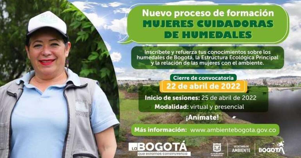 Convocatoria para Mujeres que quieran cuida humedales en Bogotá 