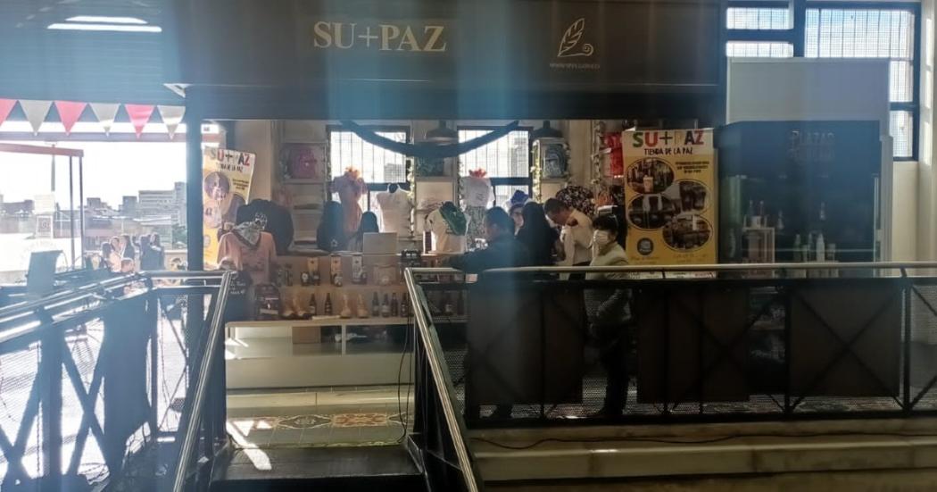 SU+PAZ: tienda de la paz en la plaza distrital de mercado La Concordia