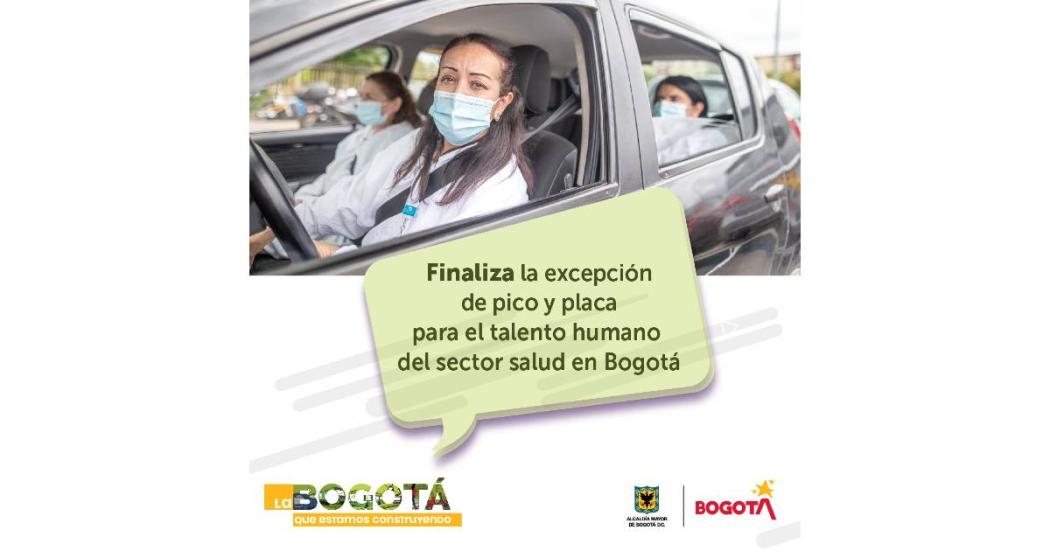 Se levanta excepción de pico y placa para personal de salud. 2 de mayo |  Bogota.gov.co