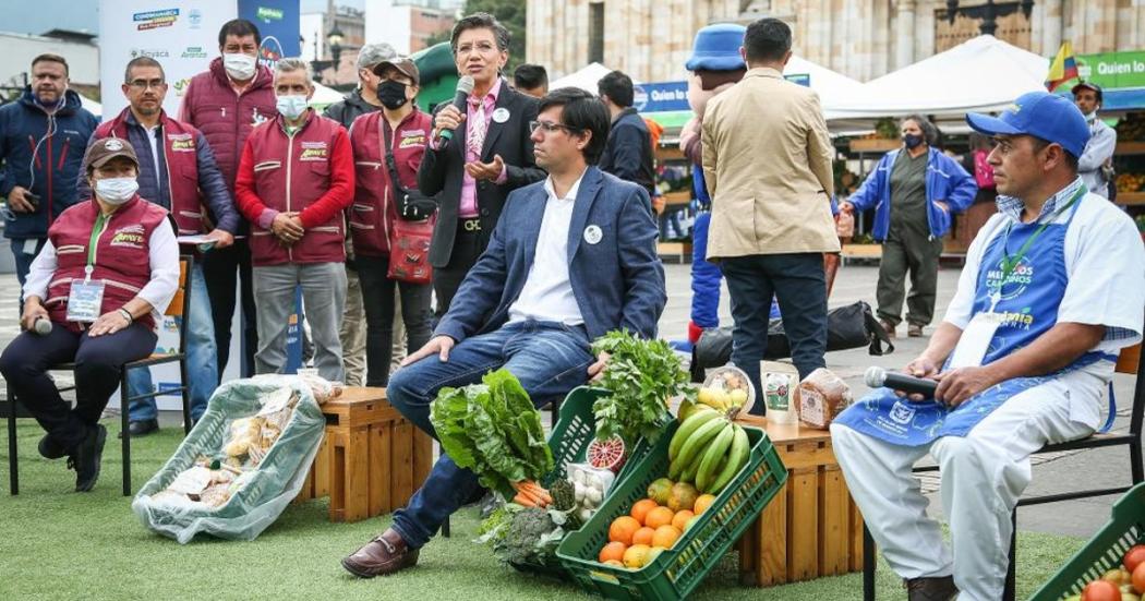Después de 2 años se reactiva Mercado Campesino en la Plaza de Bolívar