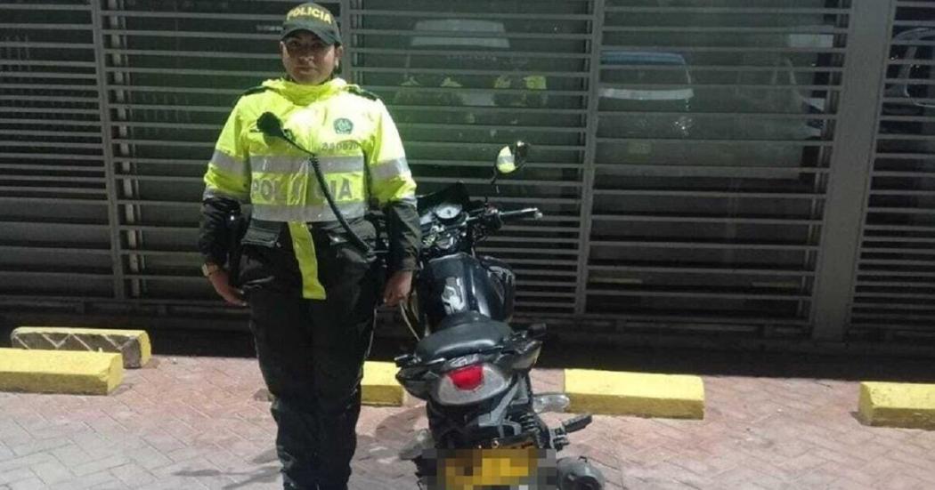 Policía recuperó en C. Bolívar una motocicleta que había sido hurtada