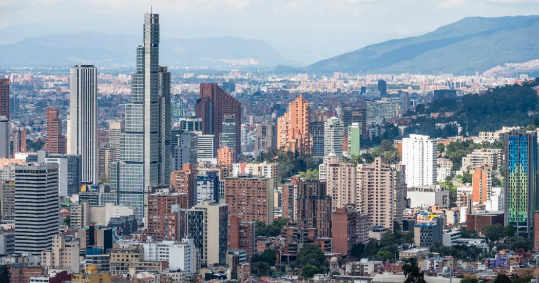 Foto panorámica de Bogotá