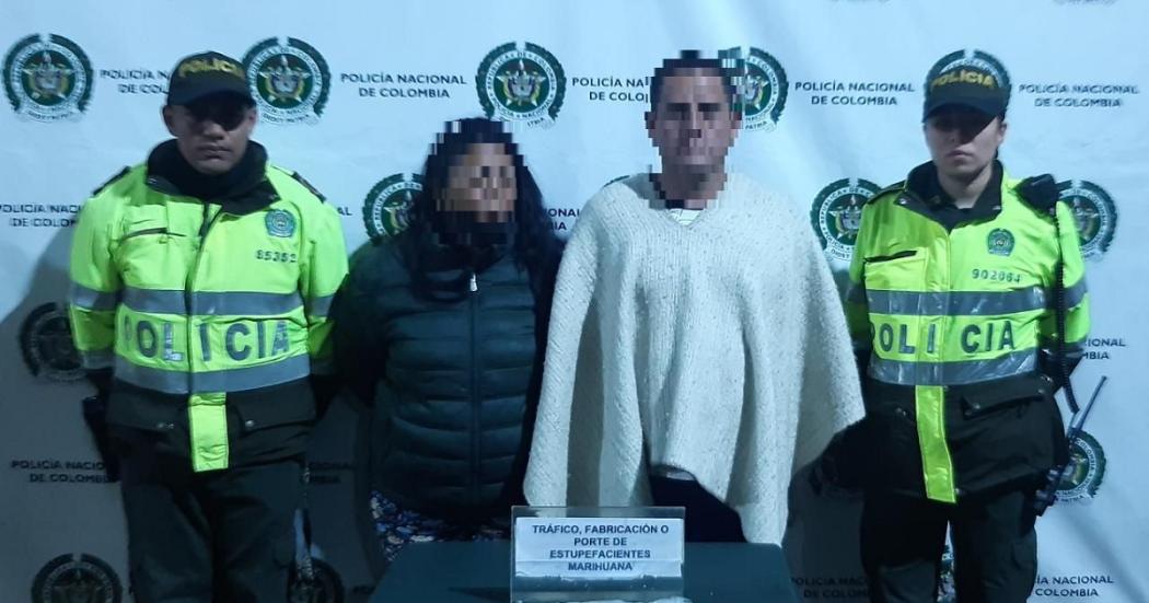 En Bosa capturados un hombre y una mujer con 250 gramos de marihuana