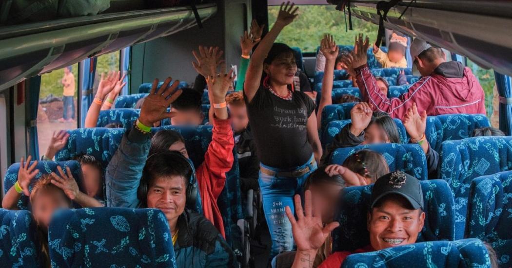 Distrito lideró quinto retorno de comunidad Emberá asentada en Bogotá