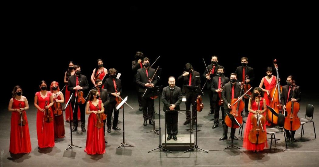 Orquesta Filarmónica Juvenil de Cámara de Bogotá en concierto en Roma