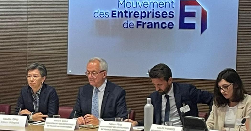 Mayor presented Bogotá's infrastructure projects to French companies