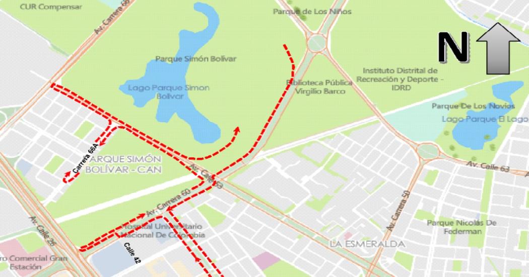 Movilidad: Cierres y desvíos por Carrera Athletic en Bogotá 