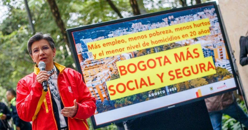 Bogotá: menos pobreza, hurtos y menor nivel de homicidio en 20 años