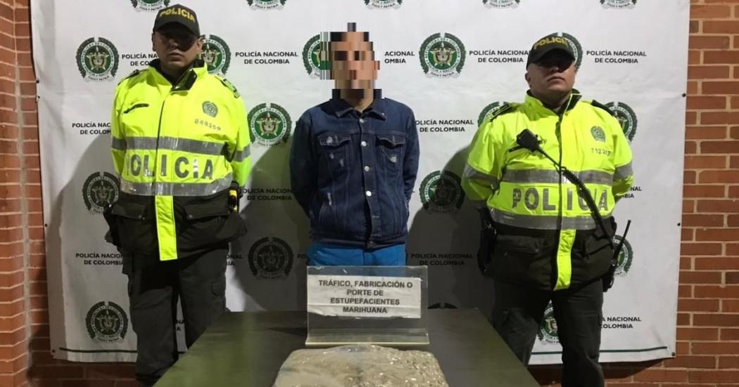 Capturado en Bosa hombre que portaba más de 500 gramos de marihuana