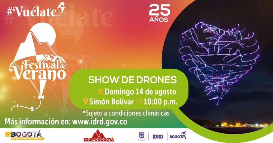Cumpleaños de Bogotá 484: Presentación de Show de drones en la capital