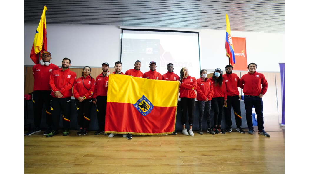 Equipo Bogota recibió la bandera para los Juegos Suramericanos 2022