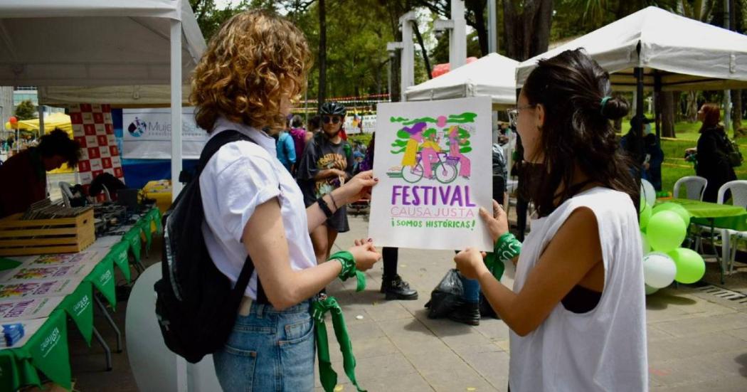 Actividades de Sec. de Mujer en semana del Festival Justa Causa Bogotá