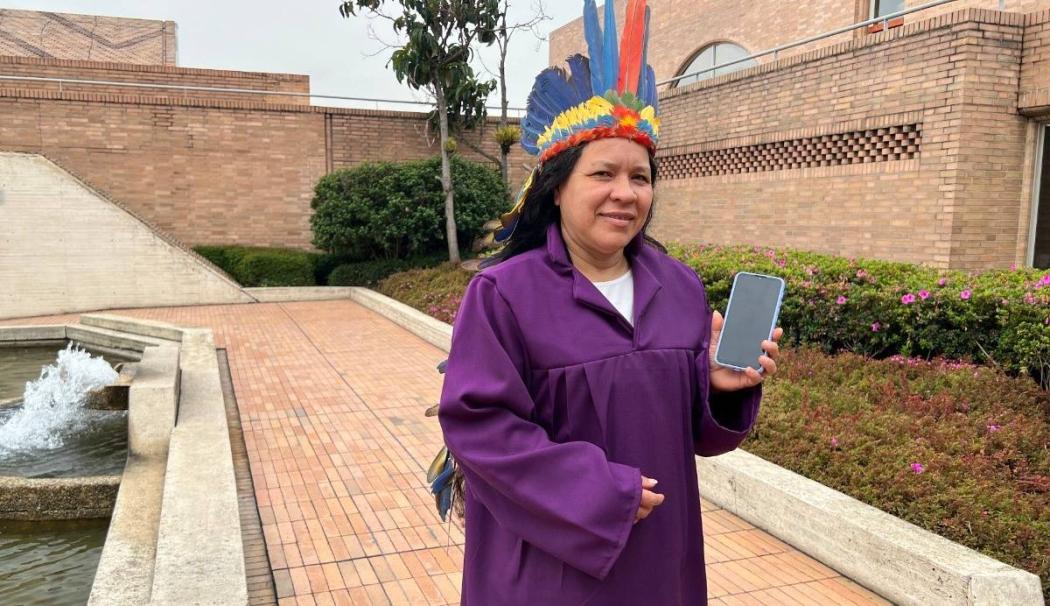 Marisol Fariratofe indígena beneficiaria Centro de Inclusión Digital 