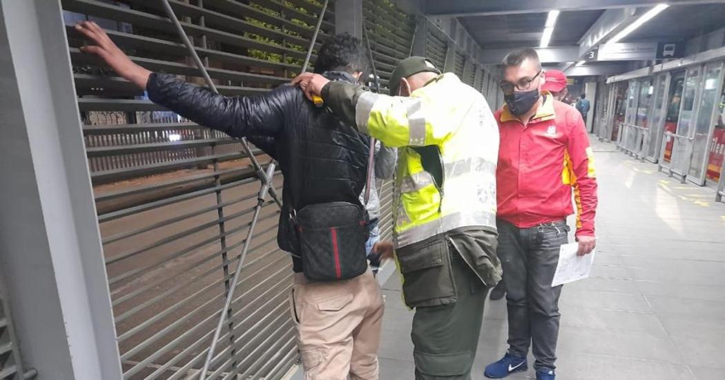 629 personas han sido capturadas este año en el transporte público en Bogotá