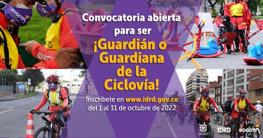 Requisitos para ser guardiana o guardián de la ciclovía de Bogotá