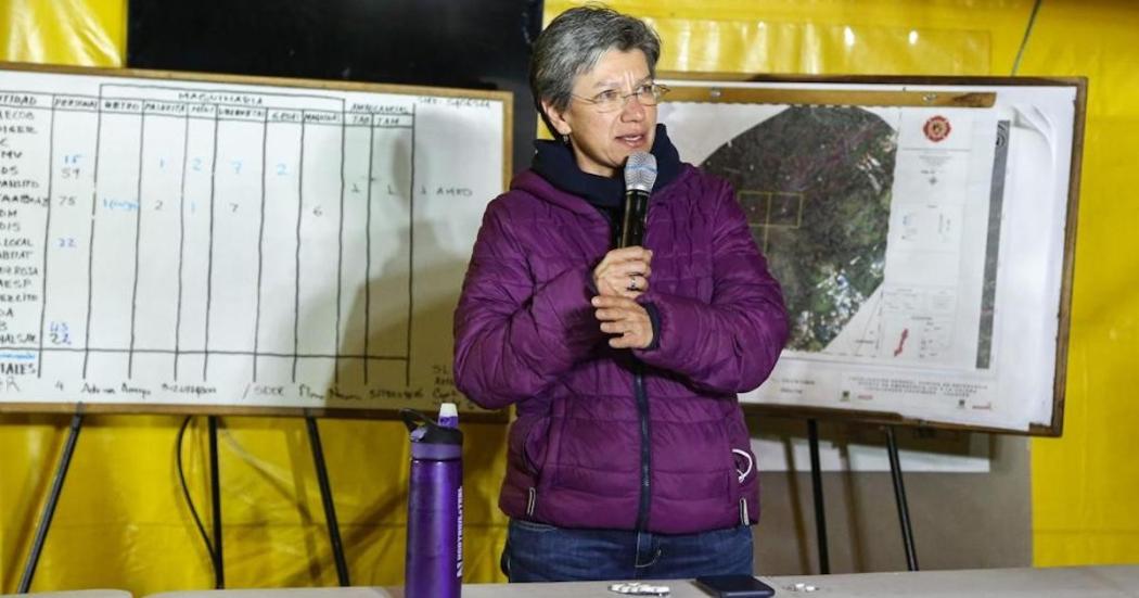 Alcaldesa confirma continúa atención de emergencia en vía La Calera