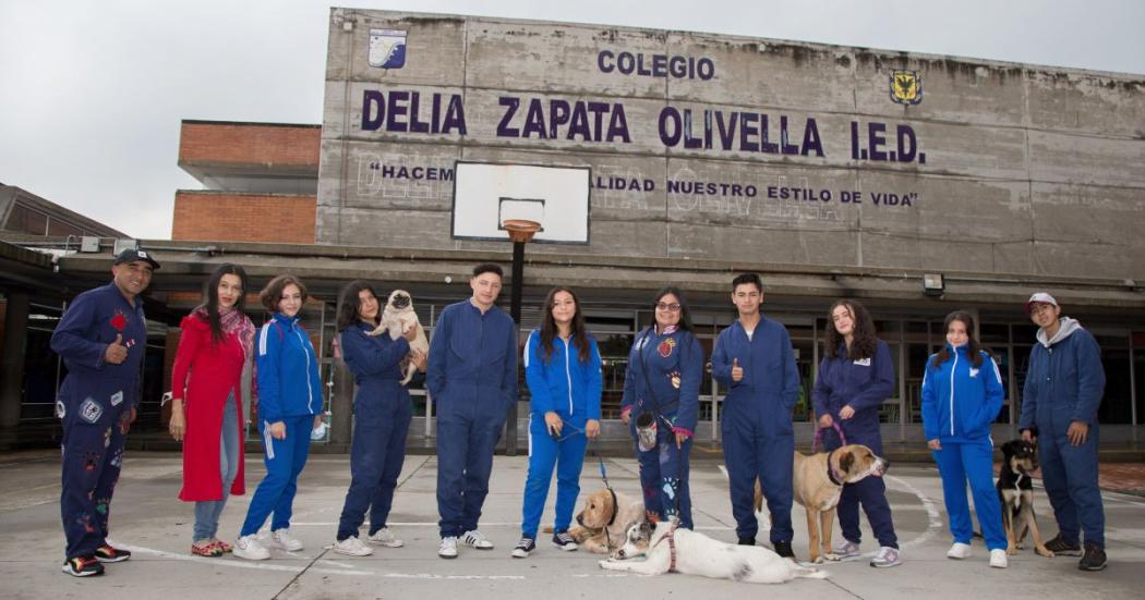 Proyecto escolar del colegio Delia que rescata perros y gatos en Suba
