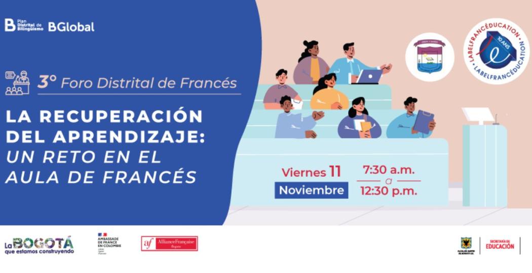Tercer Foro Distrital de francés 2022 este viernes 11 de noviembre 