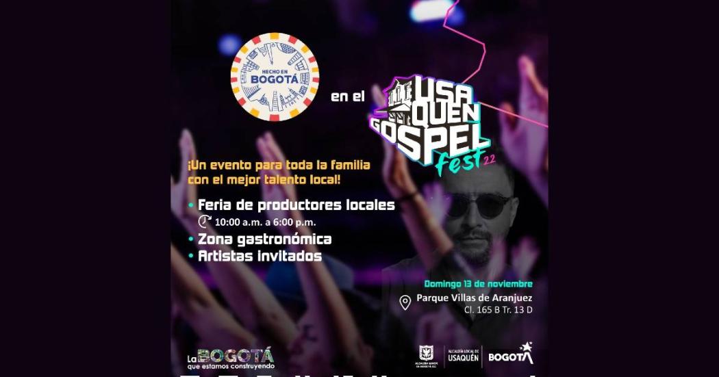 Feria Hecho en Bogotá en Usaquén Gospel FEST domingo 13 noviembre