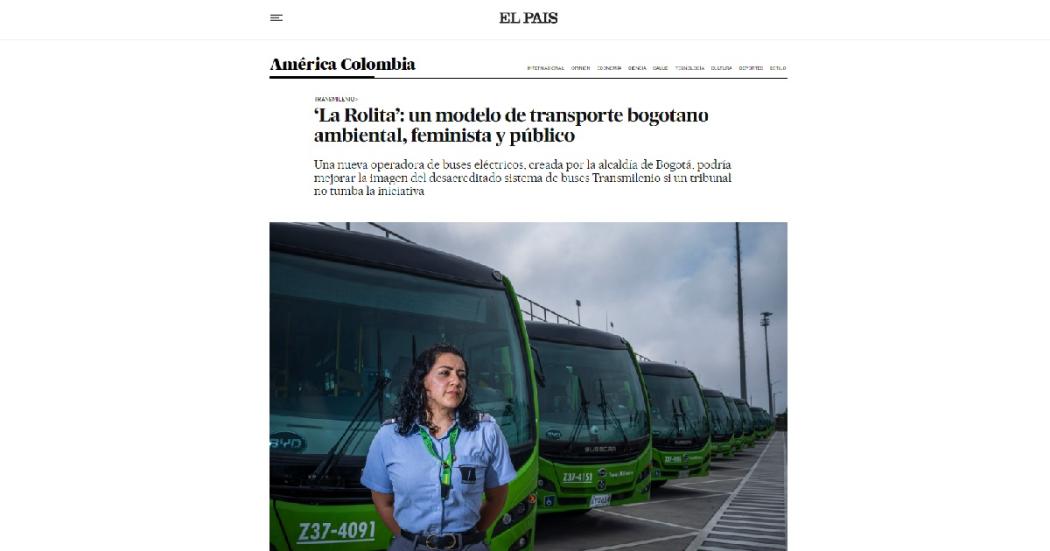 Diario El País destaca a ‘La Rolita’ por su enfoque de género con sostenibilidad