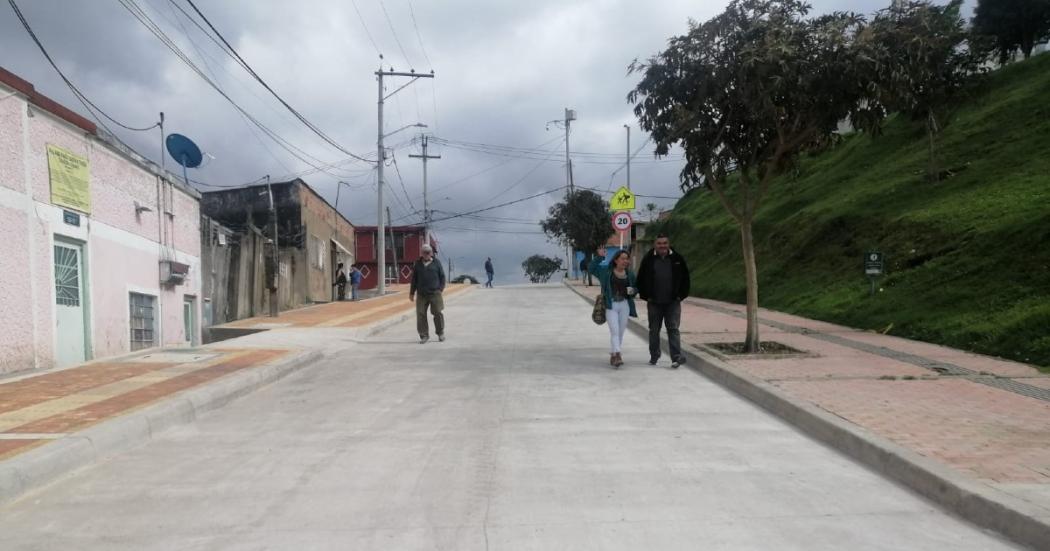 Distrito entregó vías y andenes al barrio San Rafael Sur Oriental