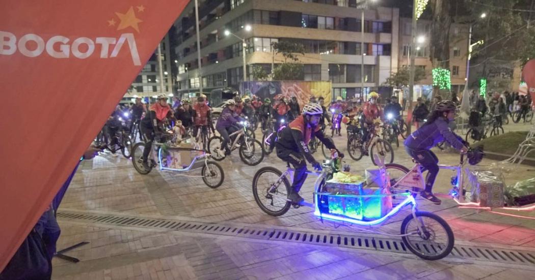 Balance de asistencia a la ciclovía nocturna en Bogotá en este 2022 