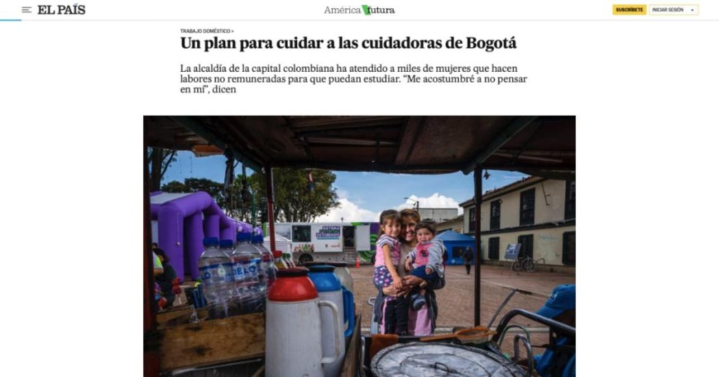 Diario El País destaca casos de mujeres beneficiadas en las Manzanas del Cuidado
