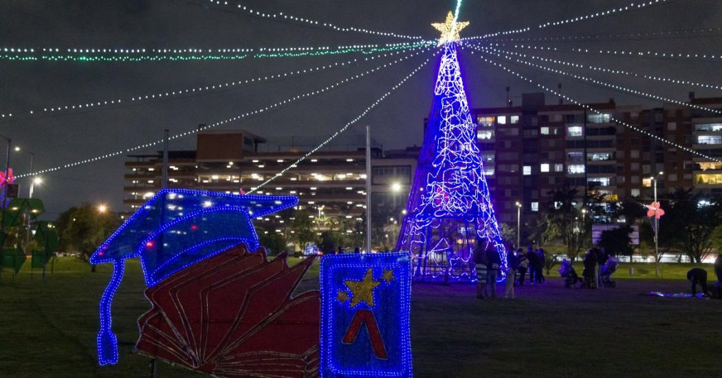 Parques para visitar con iluminación navideña en Bogotá este 2022 