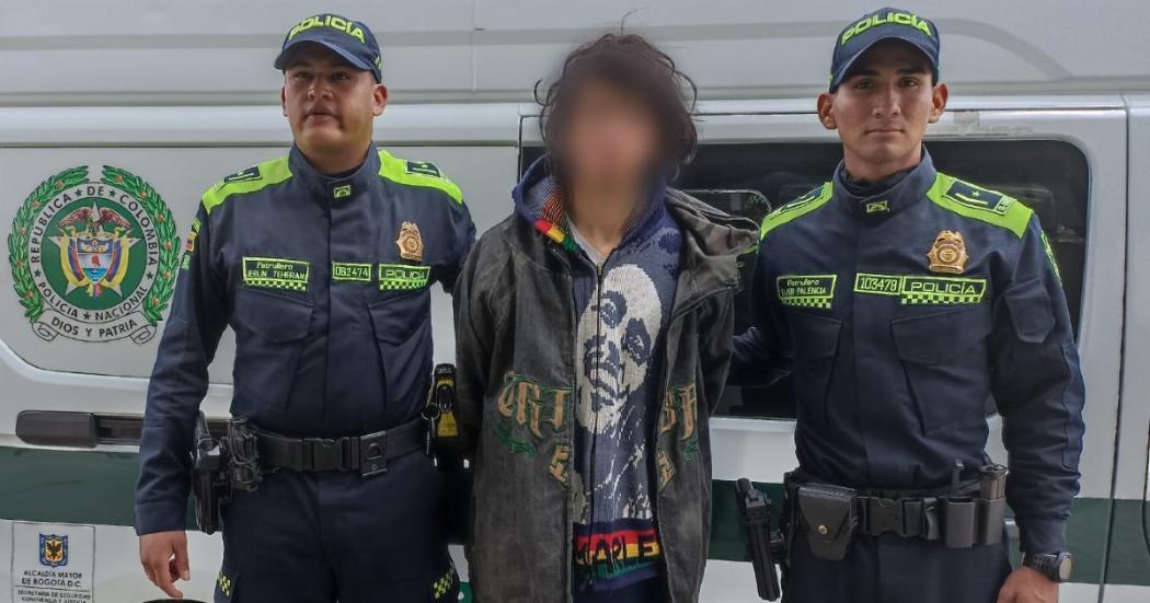 Policía de Bogotá capturó a alias Mechas por traficar estupefacientes