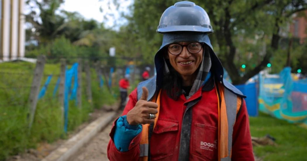 Enero 2023: Trabajadores que llegan a las obras adelantadas en Bogotá