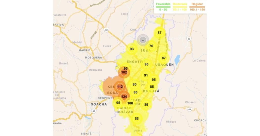 Distrito declara Alerta Fase 1 por calidad del aire en todo Bogotá