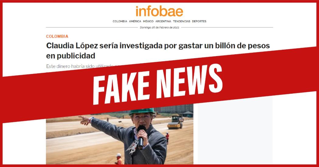 FALSO Alcaldía de Bogotá no invirtió un billón de pesos en publicidad