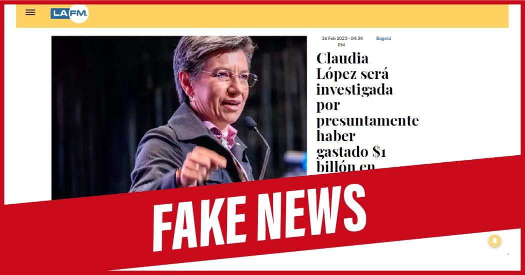 Es totalmente FALSO que Claudia López gastara $1 billón en publicidad