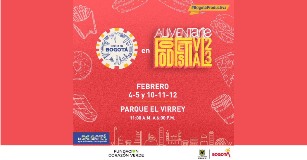 Programación Feria Hecho en Bogotá en Alimentarte, 10 y 11 de febrero