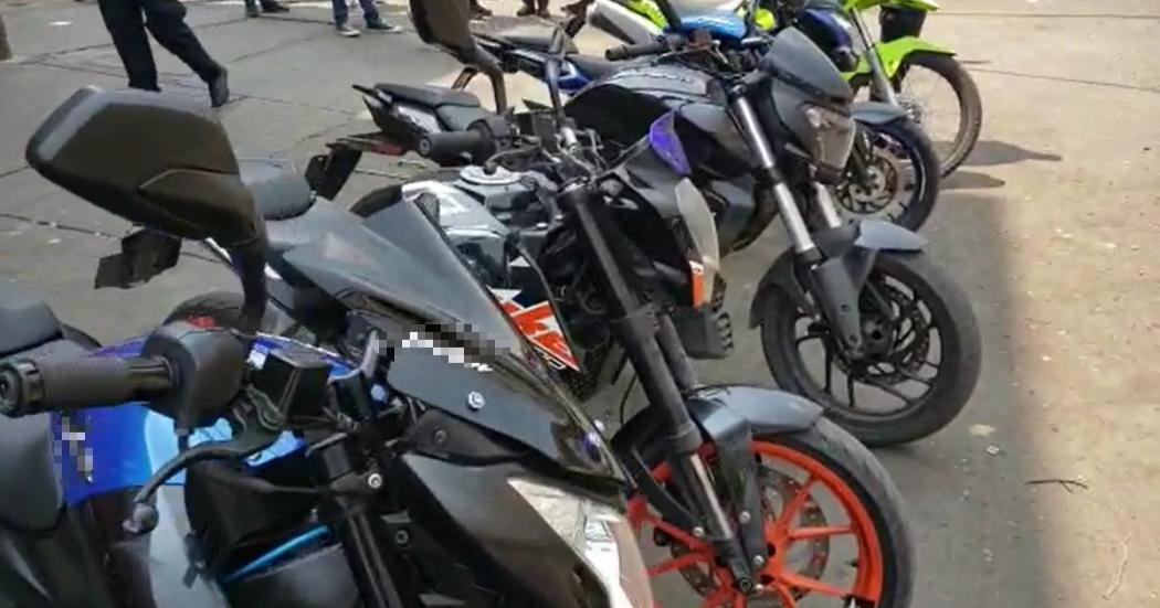 En Los Mártires fueron recuperadas 5 motos que habían sido hurtadas
