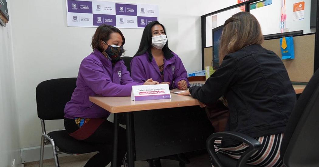 Avance atención psicojuridica a mujeres Bogotá Secretaría de la Mujer 