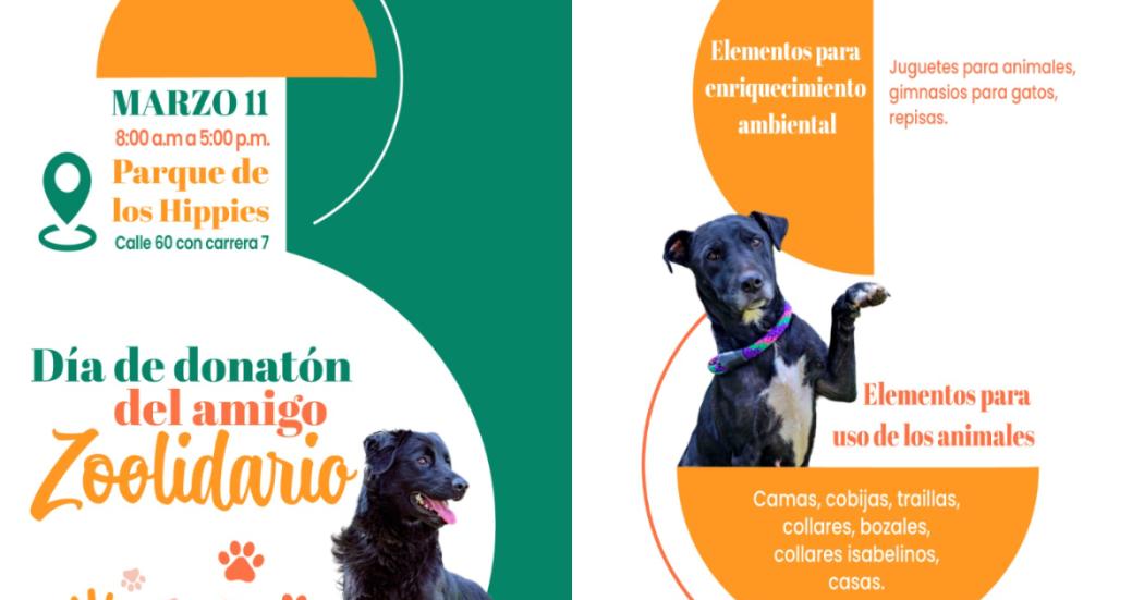 Jornada de donación para refugios animales en Bogotá 11 de marzo 2023