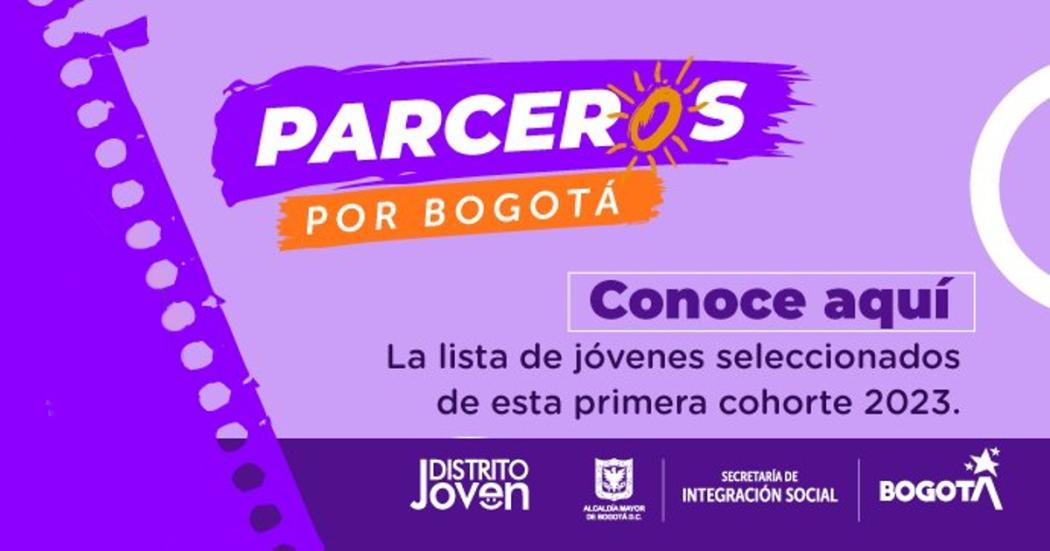 Lista de los 2.697 jóvenes seleccionados para 'Parceros por Bogotá'